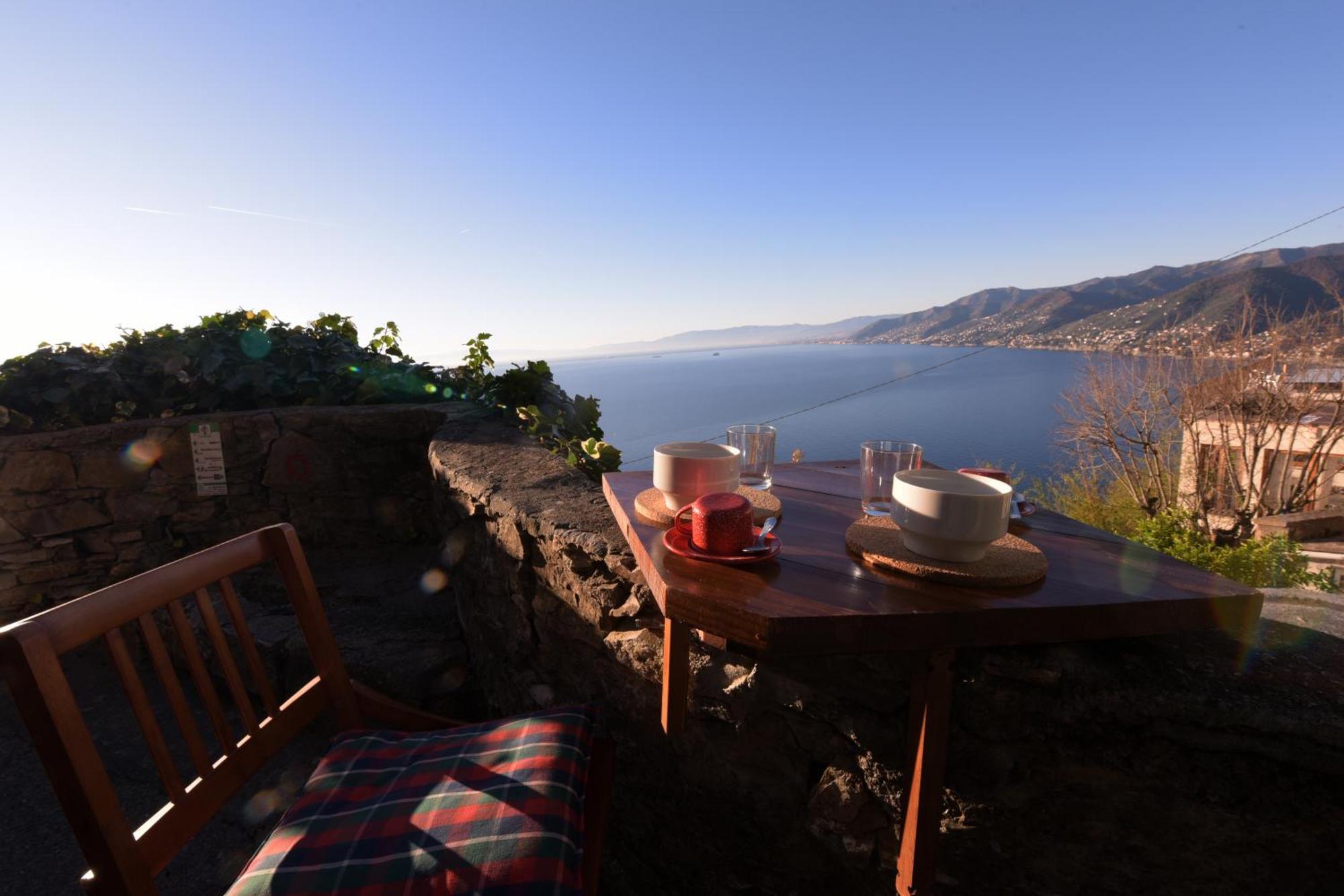 Hikers' Nest With Sea View Appartement San Rocco  Buitenkant foto